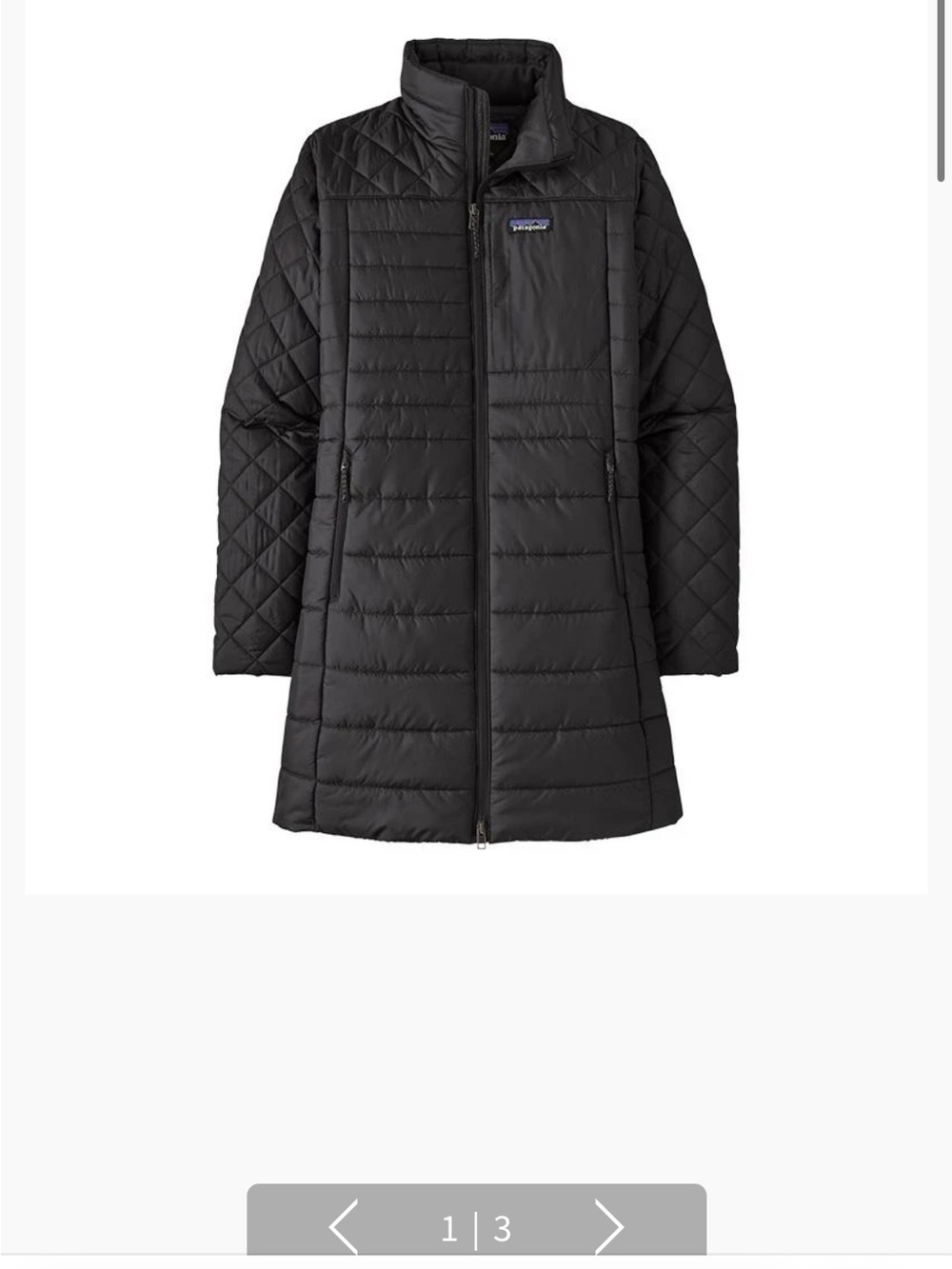 Patagonia Women’s Black Insulated Long Radalia Parka